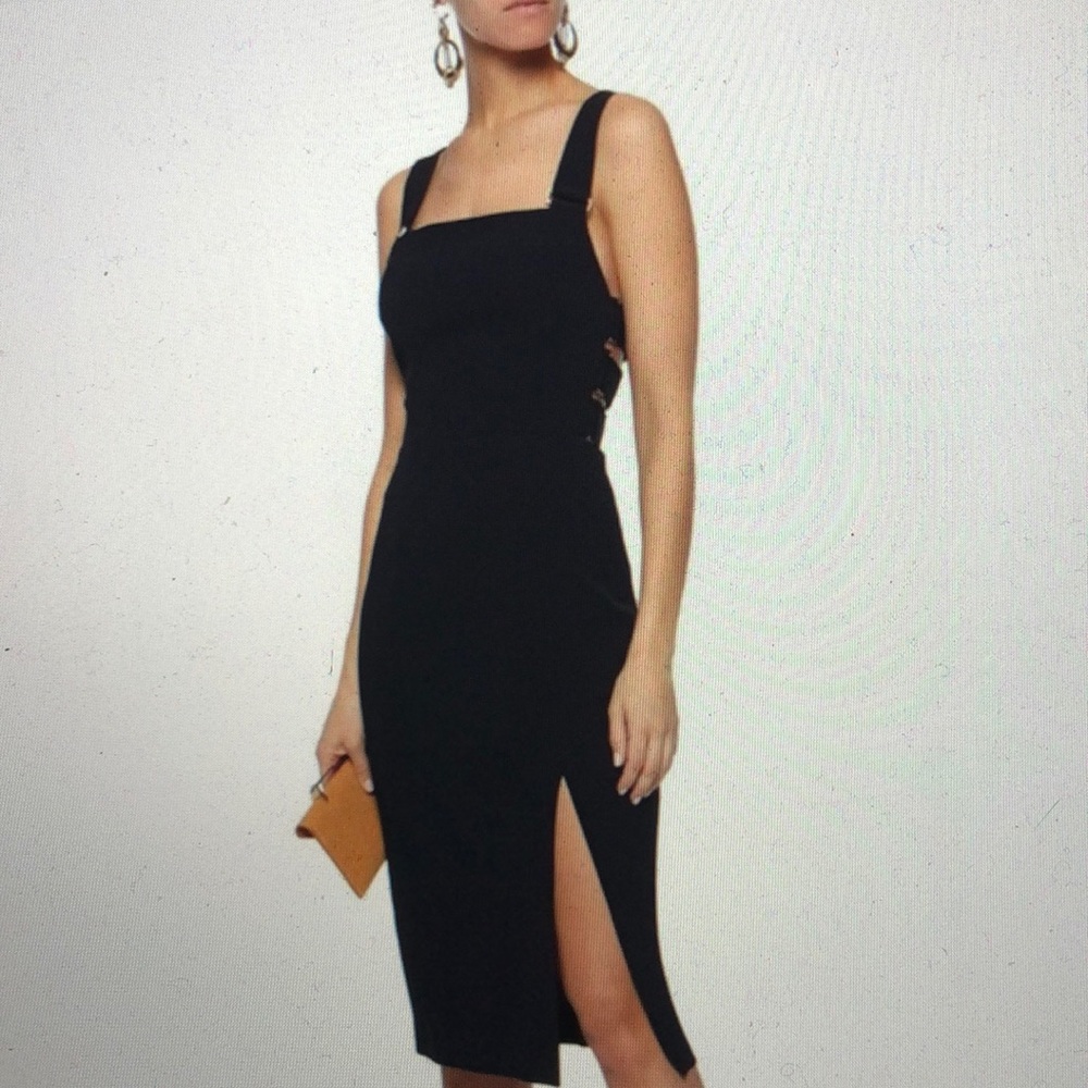 Zimmermann black midi dress